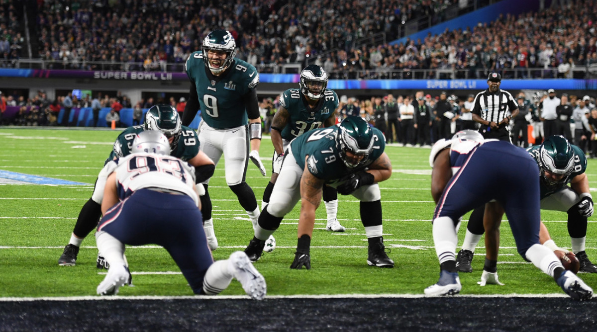 On ‘Philly Special,’ the most important job for Johnson and Brooks was not to jump the gun as Foles fooled the Patriots.